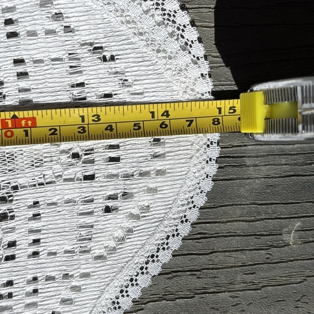 3 Vintage Doilies usa Lady G‎ Linen Cottage Fairy Core Crochet Table Decor White